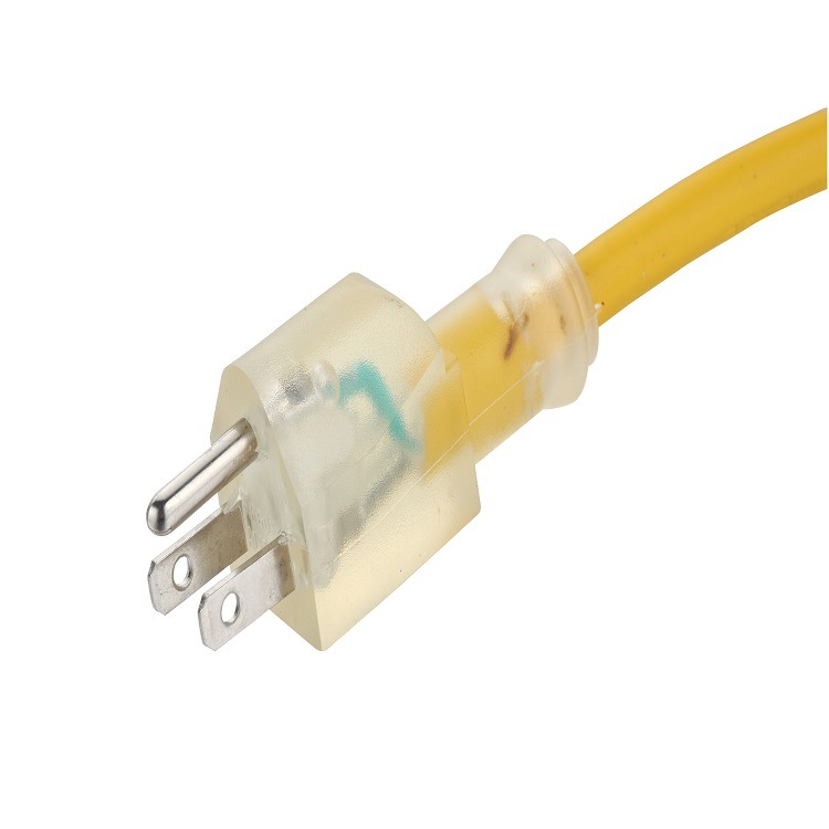 Fabricação profissional transparente de serviço pesado 3 pinos CA POWER CANTO 16A 125V