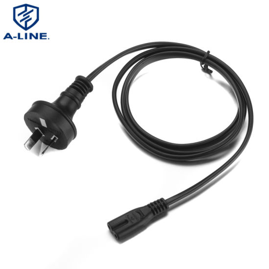 SAA Menyetujui Pabrik Kabel Ekstensi Daya Australia 2 Pin 2.5A