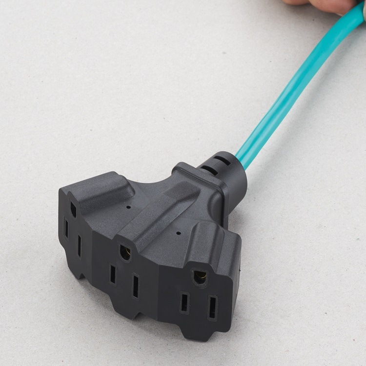 US PADRÃO US 3-UPLET 13A 125V Extensão de potência CA CORDO DE 