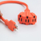 Us Standard 3-Outlet 13A 125V AC Power Extension Cord