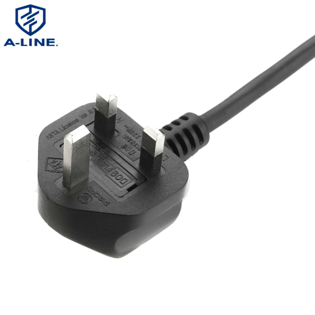 UK com conector C13 VDE Aprovado 3 pinos UK Cord de energia com conector C13 