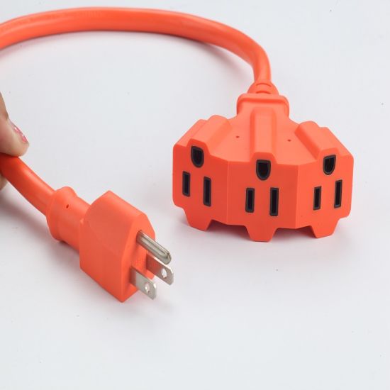 Kuzey Amerika Standart Kapalı A&ccedil;ık Ağır Hizmet Uzatma Kablosu 10/3 AWG SJTW 15A 125V 1875W
