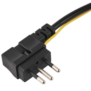 Angle Brazil Three Pin Plug