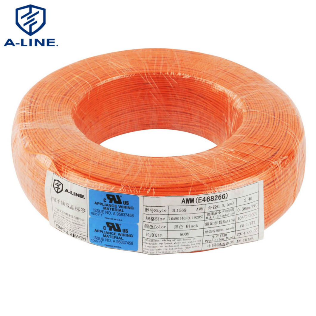 AWG Fio de cobre isolado PVC Alta qualidade 