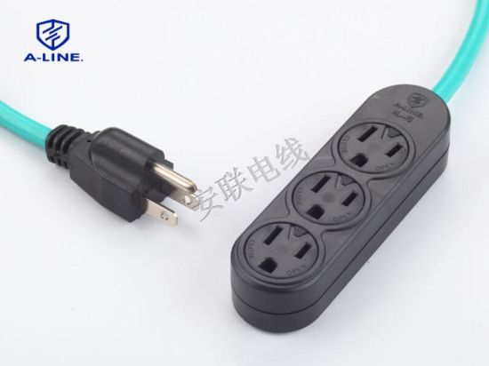 Us Waterproof Outdoor Extension Cord 3 Outlets Power Strip