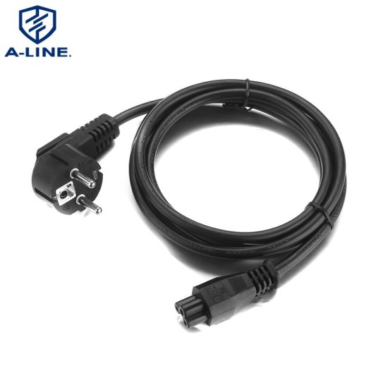 European 3 Pins Schuko AC Power Extension Cord with C5 Connector